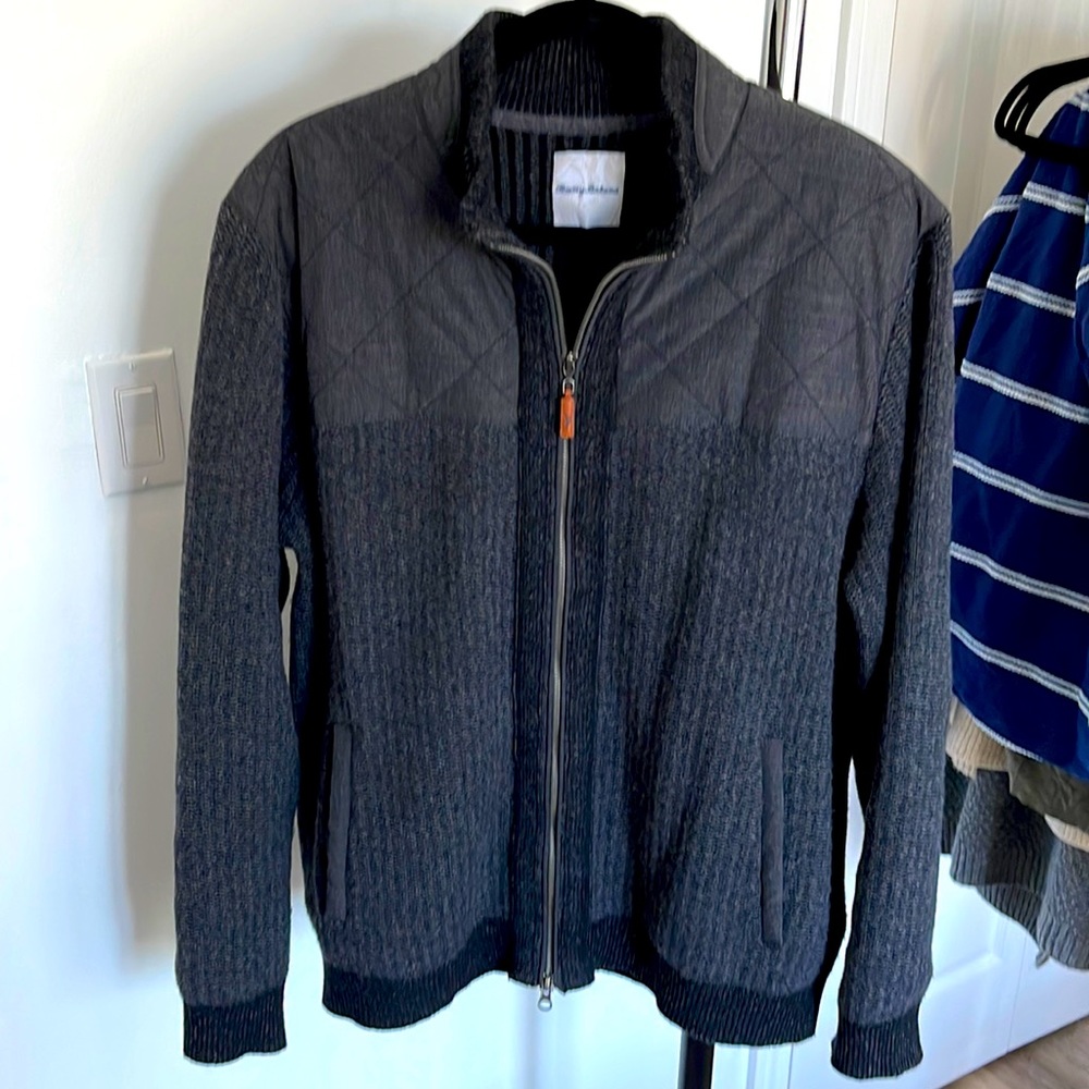 Tommy Bahama seater jacket. Unworn. Wool, cotton, nylon blend.